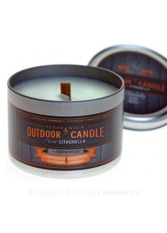 Gumleaf Outdoor Tin Candle *New